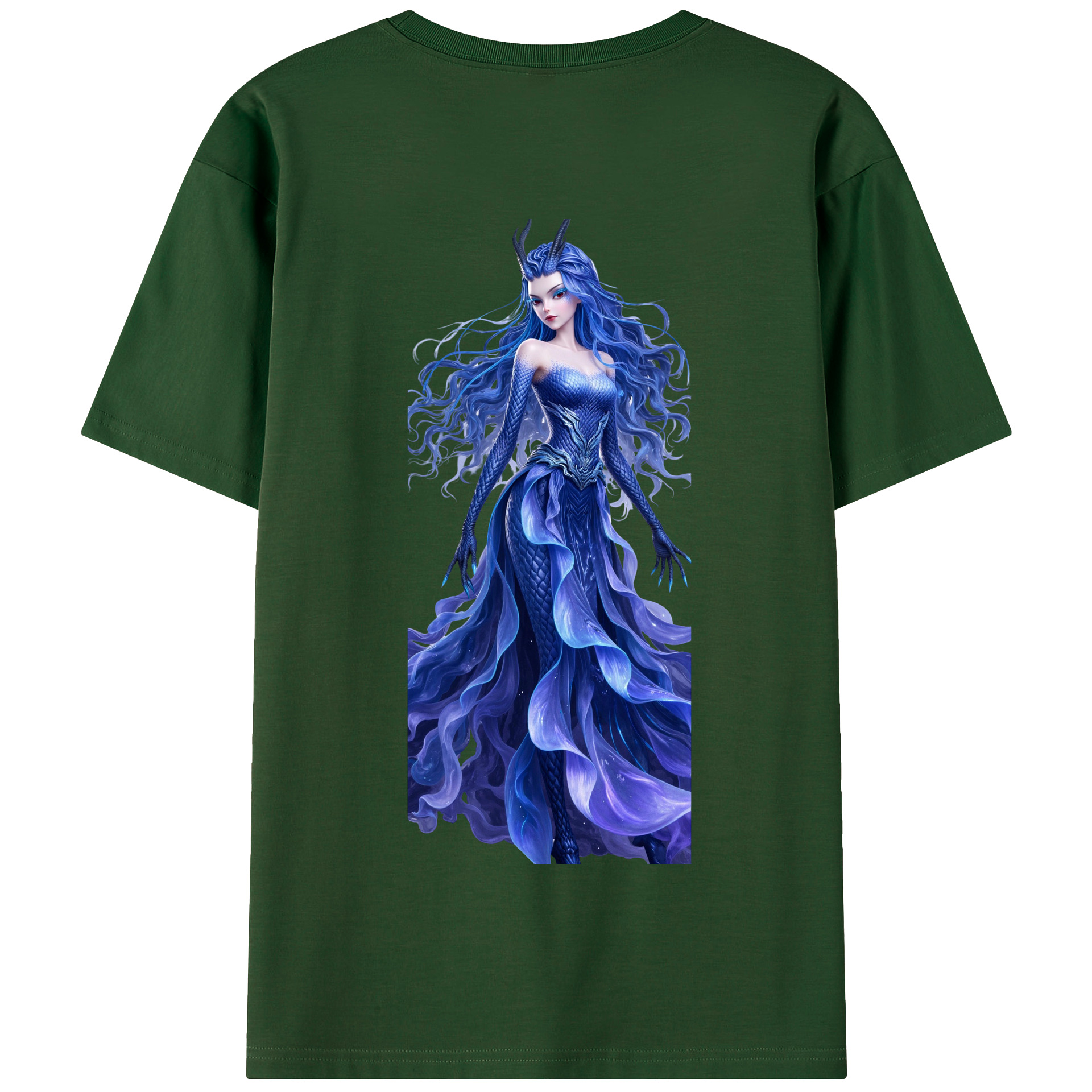（画像用） Ne Zha 2 ナタ 魔童の大暴れ 綿100％半袖Tシャツ（背面プリント）
